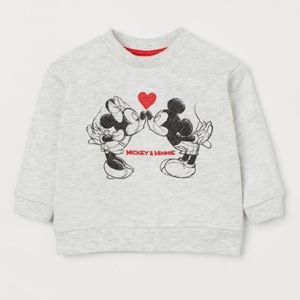 NWT Disney grey melange minnie mouse sweatshirt